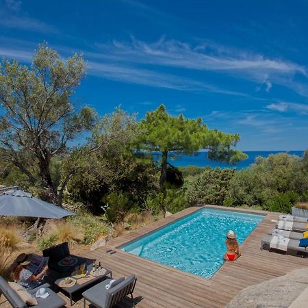 Villa Bodri, Maison En Pierre Avec Vue Mer Et Piscine Chauffee Л'Иль-Рус Экстерьер фото