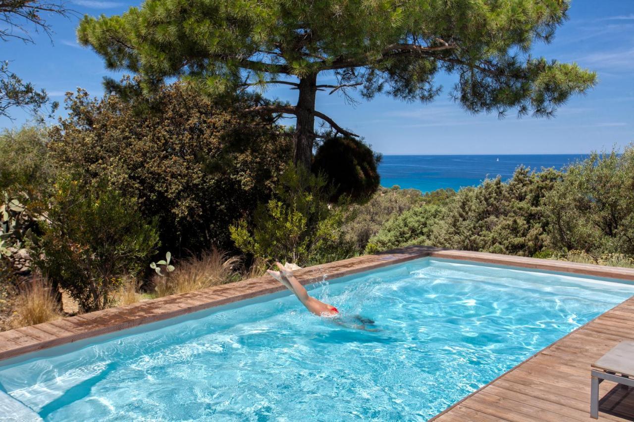 Villa Bodri, Maison En Pierre Avec Vue Mer Et Piscine Chauffee Л'Иль-Рус Экстерьер фото